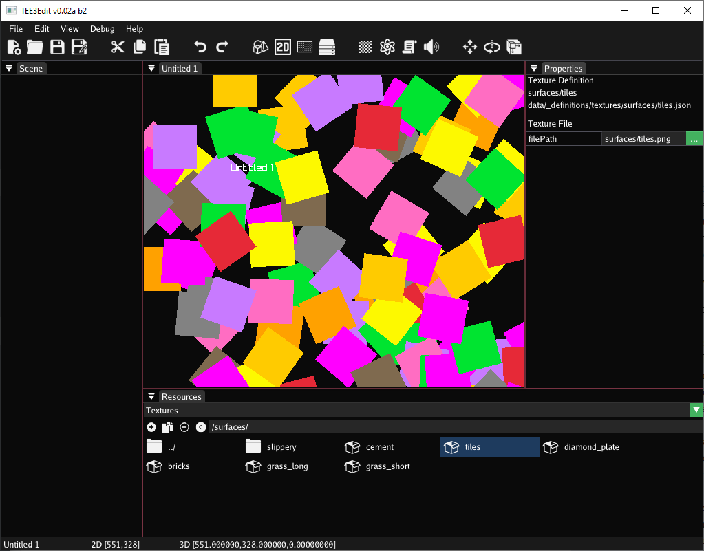 Screenshot showing the new resource browser and GUI for modification of a resource